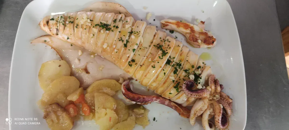 Calamar plancha